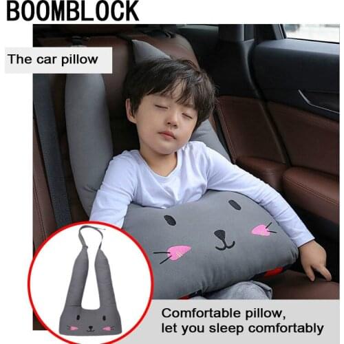 Car child headrest seat belt cartoon shoulder for Peugeot 206 307 308 207 3008 Kia Rio 3 4 Sorento Sportage 2019 Mazda 6 3 CX-5