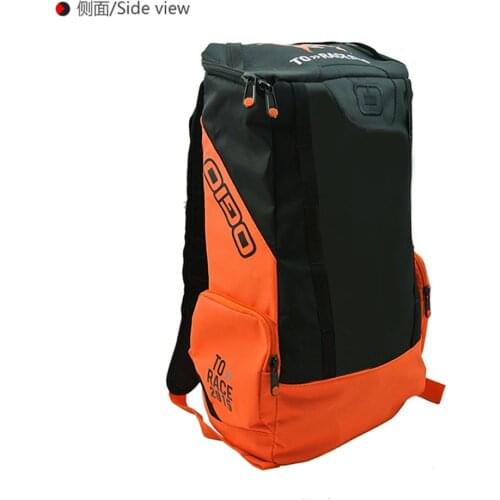 Black Orange Motorcycle Backpack Motocross Scooter Backpacks Motorbike Shoulder Bag
