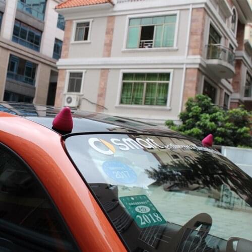 For Smart Fortwo 453 451 2pcs Anti-collision Protection Tail Car 3D Stereo Sticker Anti-track Car Shape Small Thorn Accessories