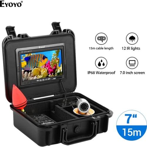 Eyoyo WF01 7 Inch 50M Video Camera for Fishing Waterproof Underwater Video Camera 4500mAh Fish Finder Ice Fishing Camera
