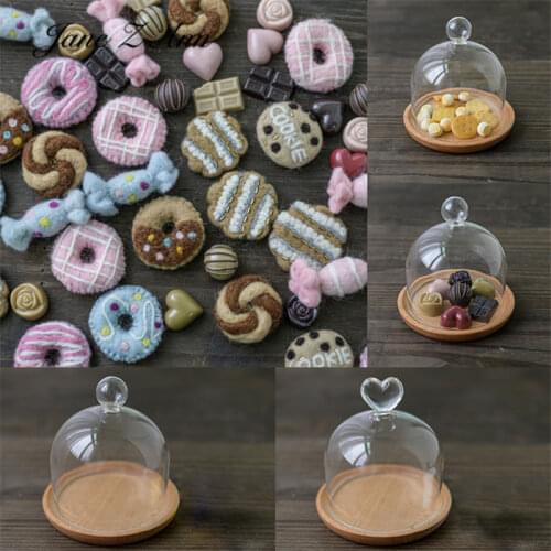 Jane Z Ann Wool felt newborn simulation cookie doughnut candy chocolate Mini photography props creative studio shooting item