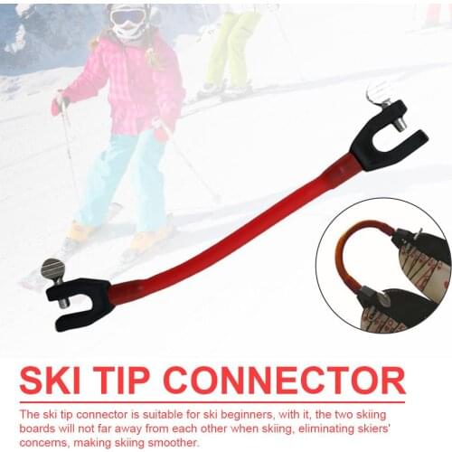 Ski Training Aid Ski Tip Connector Durable Teaches Speed Control Making A Wedge Basic Turning for Beginners