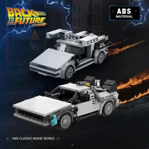 Moc Technical Car Back To The Futured Time Machine Supercar Building Block Dyloren High Tech Speed Champion Bricks Education Toy