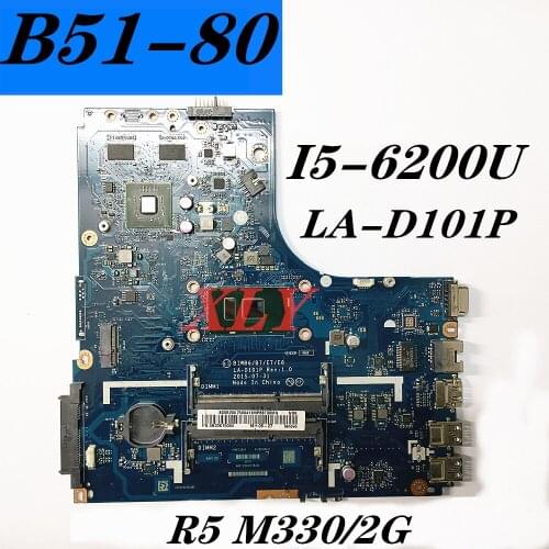 LA-D101P I5-6200U for lenovo B51-80 laptop motherboard BIWB6/B7/E7/E8 complete test free shipping