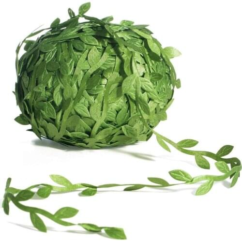 265 Ft Leaf Ribbon, Artificial Vines Leaves String Trim Ribbon Wild Jungle Botanical Greenery for Party Wedding Home decor & DIY