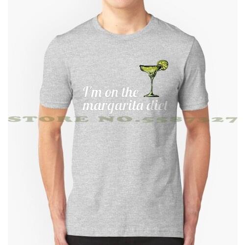 I'M On The Margarita Diet Summer Funny T Shirt For Men Women Margarita Tequila Orange Liqueur Lime Juice Cocktail Salt Rim