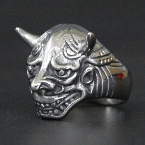 Fashion Cool Alien Skull Ring 316L Stainless Steel Mens Ring Band Party New Polishing Fashion Rings