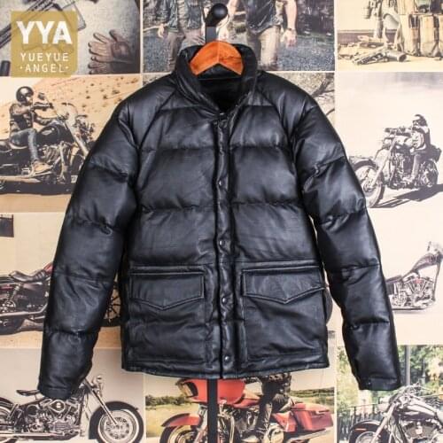 Brand Winter Parkas White Duck Down Jacket Mens Stand Collar Long Sleeve Zip Warm Cold Jackets Street Casual Black Men Outerwear