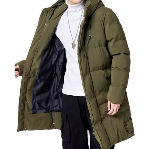 Autumn Winter Jacket Men Outer Fashion Clothing Long Parkas Men Thicken Overcoat Warm Jacket Hooded Puffer Jacket Big Size 8XL