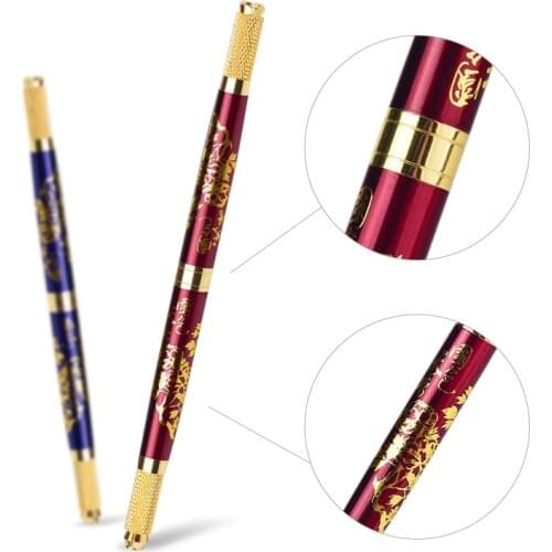 Micro blading Pens Kit Disposable Aluminum Handles For Permanent Makeup Eyebrow Tattoo Professional Micro Needle Pen Tool