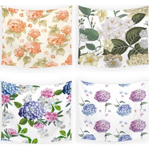 Flower pattern tapestry wall hanging room decoration accessories Decoration for bedroom macrame wall hanging Wall tapestry home