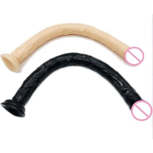 Super Long Thick 19.69inch Simulation Dildo Female G Spot Massager Huge Dildo Suction Cup Dildo Anal Plug Animal Penis Big Dick