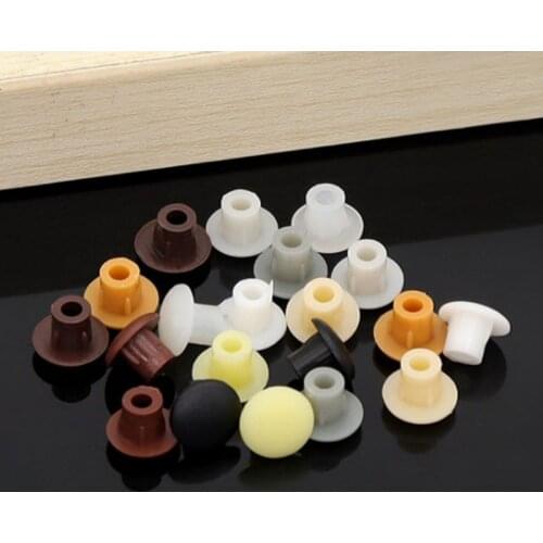 200pcs 5mm Plastic Furniture Hole Covers Dust Plug Stopper Cap Cabinet Drill Hol
