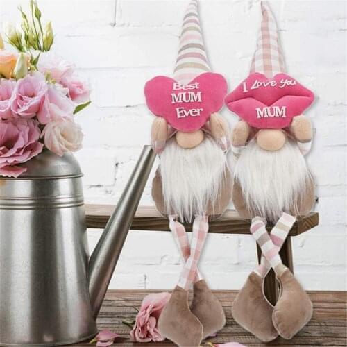 Mothers Day Gift Gnomes Plush Doll Ornaments Faceless Doll Plush Toy Figurines Cute Cartoon Miniatures Holiday Home Decoration