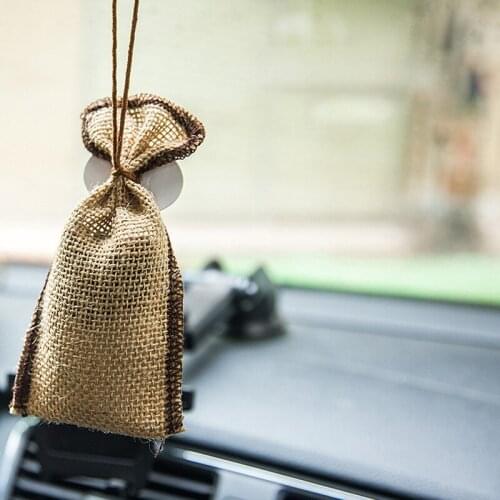 Coffee Bean Hanging Sachet Coffee Perfume Aromatherapy Car Pendant Rear View Mirror NJ88