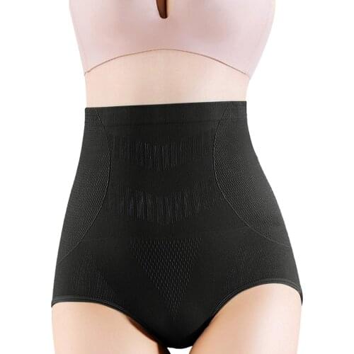 Sexy Women Cotton Panties High Waist Solid Body Shaper Hip Abdomen Tummy Control Briefs Womens Seamless Fitness Underwear