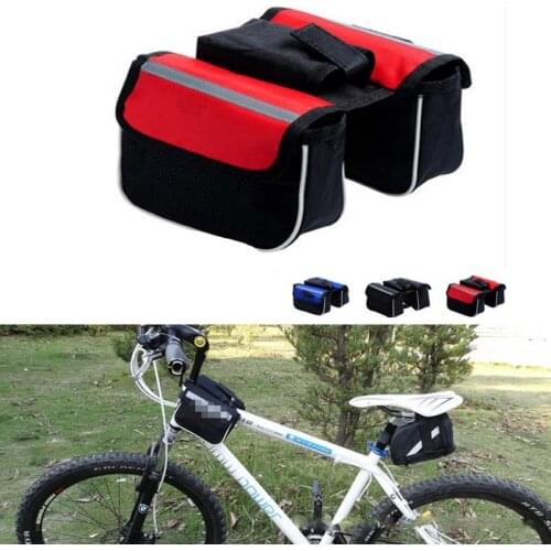 Three-in-one Bicycle Bag/mountain Bike Saddle Bag Front Beam Bag Top Tube Bag/bicycle Riding Equipment Accessories Cycling Bag