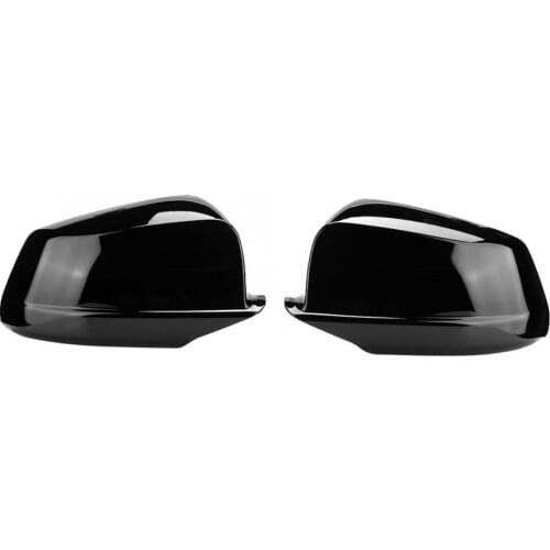 2Pcs Rearview Mirror Cover Casing Housing Gloss Black Fit for BMW F10 F11 Pre LCI 11-13 auto mirror accessories