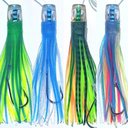 1pc 23cm/28cm Prowler Trolling Fishing Lures Rigged Skirted Big Game Marlin Tuna Pakula game fishing lure free shipping