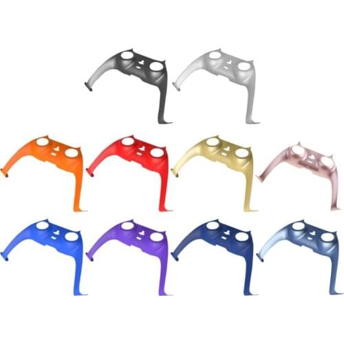 Game Controller Handle Front Middle Housing Shell for sony PS5 Gamepad Decorative Strip Skin Case Cover Faceplate Replacement