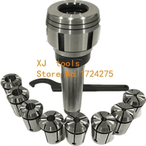 Morse Taper Collet 8Pcs & Chuck Spanner Set MT4 Lathe Milling Tools 7316B