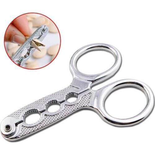 Quevinal 120pcs/lot Alloy Melon Seed Pliers Sunflower Seed Nut Pliers Sheller Scissor Nutcracker Nut Opener Home Useful Tool