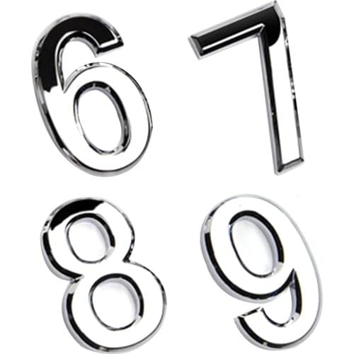New Arrived Numeral Door Plaque House Sign Plating Gate 0 to 9 Plastic Number Tag Hotel Home Sticker Door Label 2020