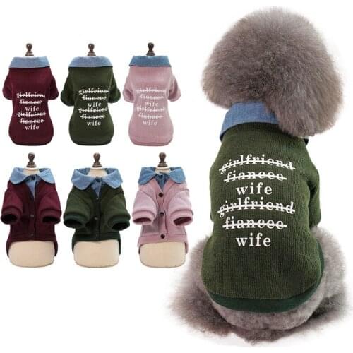 Dog Clothes 2020 Spring Denim Pet Puppy Clothing for Small Dogs Cats Chihuahua Pug Yorkshire Pets French Bulldog Coat Ropa Perro