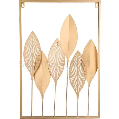 Nordic Light luxury metal wall decoration living room iron wall creative sofa background wall