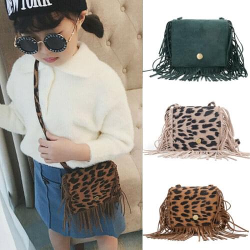 Tassel Messenger Bag Kid Girls Handbag Coin Purse Children Shoulder Bag Gifts Girls Fringed Mini Cross Body Bag