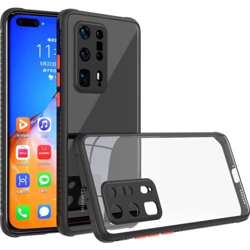 For Huawei P40 Pro +/Plus Hard Case Phone Precision Hole Wheels Shock Soft Edge Transparent Case For Huawei P40Pro Plus Shell