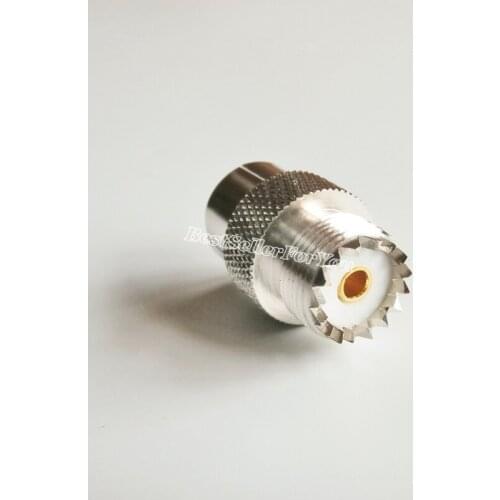 1Pcs UHF Female SO239 to PL-259 Male Connector Quick PUSH-ON Slide-on Adapter