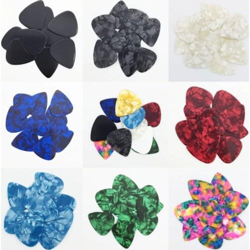10pcs 0.71 mm Celluloid Guitar Pick Mediator for Acoustic Electric Guitarra