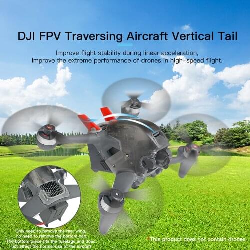 3D Printing Vertical Wing Blades Stabilizer Spoiler for DJI FPV Drone Access Improve Balance Vertical Tail