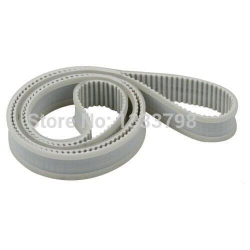 Free shipping cost L type closed loop Pu timing belt steel wire cord inside