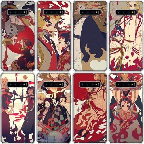 Anime Demon Slayer Kimetsu no Yaiba Phone For Samsung Galaxy A52 A51 A71 A41 A21S A21 A11 A01 A81 S6 M30S M31 J8 J4 J6 Plus Case
