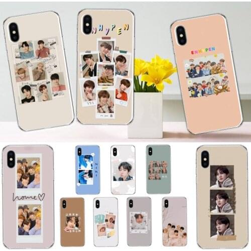 Enhypen kpop boys group Phone Case for iPhone 11 12 mini pro XS MAX 8 7 6 6S Plus X 5S SE 2020 XR high quality capa