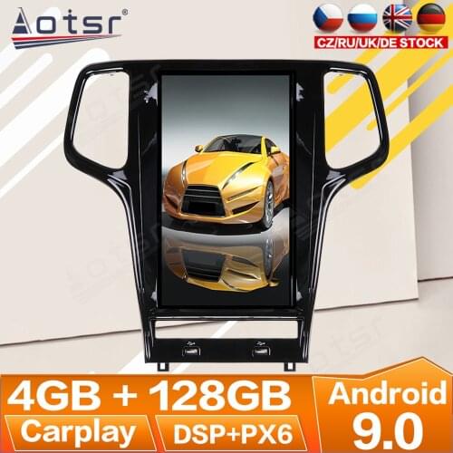 For Jeep Grand Cherokee 2010 2011 2012 - 2019 Android Radio Multimedia Car Cassette Recorder Stereo Player Tesla Navi Head Unit