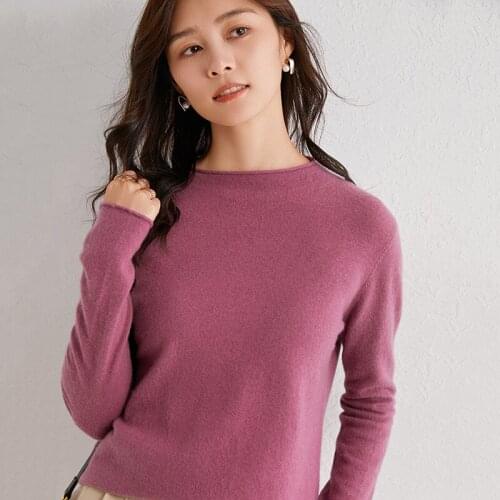 Jumpers Knit Sweaters 100% Wool Sweaters Women Half Turtleneck Sweaters Hot Sales With Free Shipping