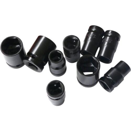 Hot 9 Piece Set 1/2 Inch Jackhammer Socket Jackhammer Hex Socket Head 8-16MM Sleeve Pneumatic Short Sleeve Electric Wrench