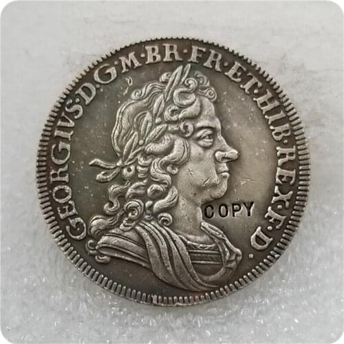 1720/17 Great Britain George I Half Crown coin COPY FREE SHIPPING