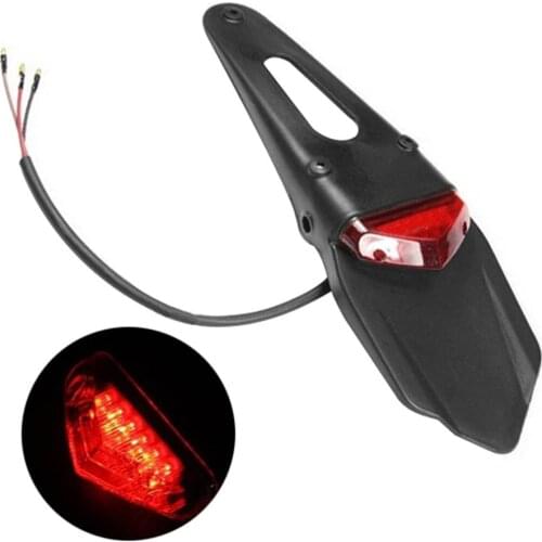 Motorcycle Fender Tail Light Motorcycle Motocross LED Fender Mudguard Brake Tail Rear Light Lamp motorbike accessories 2020