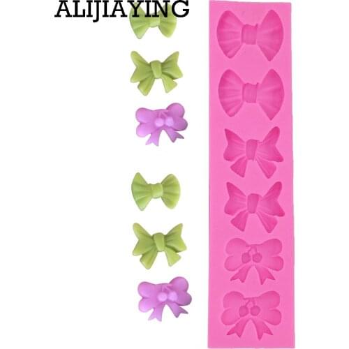 M0337 Bow Silicone Mold Fondant Mould Cake Decorating Tools Bow tie Chocolate Gumpaste Molds, Sugarcraft, Kitchen Accessories