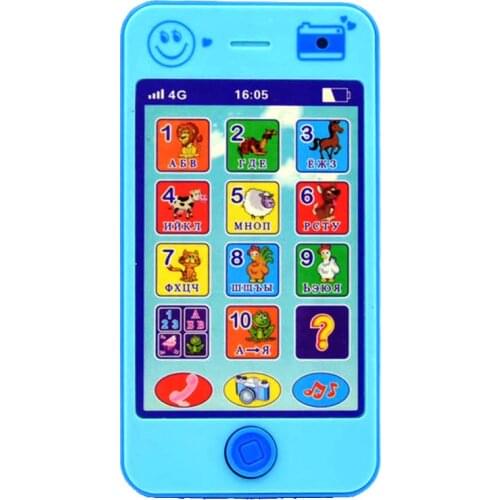 Simulation Baby Phone Toy Russian Learning Machine Electronic Touch Screen Mobile Phone Toy Russia Child Development Toys gift