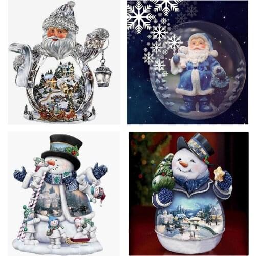 DIY 5D Diamond Painting Kit Rhinestone Embroidery Cross Stitch Christmas Arts Craft for Canvas Wall Decor