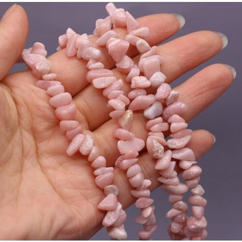Natural Madagascar Rose Quartz Gravel Beaded Irregular Temperament Beads for Jewelry Making Necklace Bracelet Accessories 5-8mm