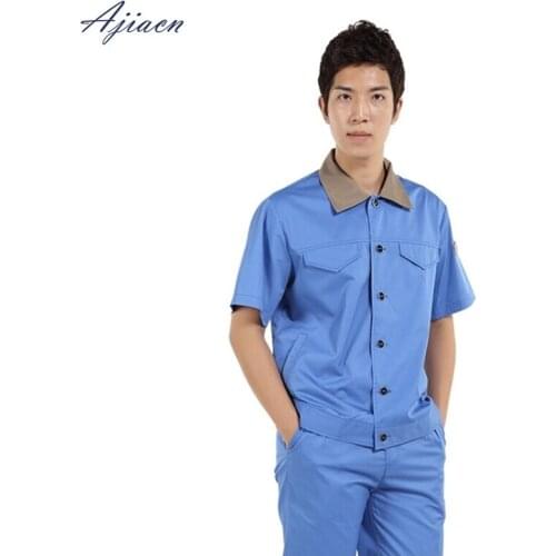 Electromagnetic radiation protection short sleeve clothing, signal base station in summer electromagnetic shielding work clothes