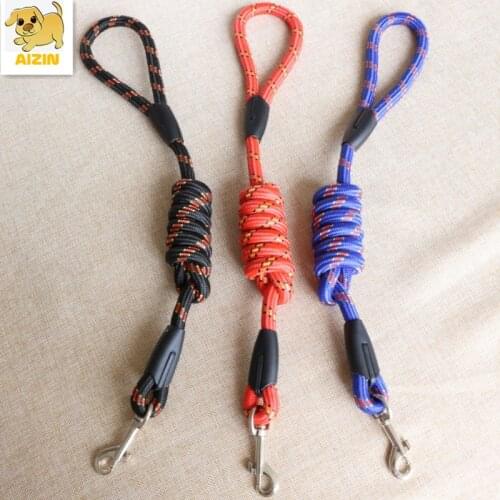 New Strong Thick Nylon Dog Leashes Comfortable For Small Medium Large Dog Pitbull Colorful Design Pets Supplier Free Shipping