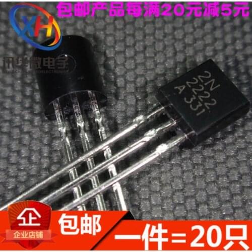 Xinyuan Straight Transistor 2N2222 MPS2222A NPN Low Transistor Package TO-92 10pcs / lot