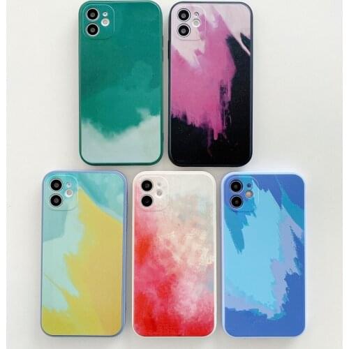 Original rainbow silicone case for VIVO Y70 Y93 s1pro v15 Y7S Y19 V17 Y17 Y15 Y12 Y52s Y5s luxury colorful soft cover
